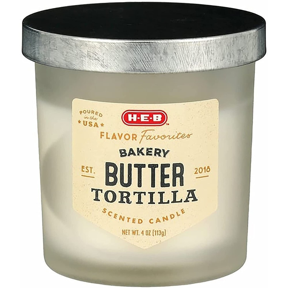 H-E-B Flavor Favorites Butter Tortilla Scented Candle 4 oz